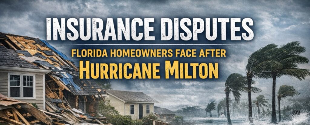 Common Insurance Problems After Hurricane Milton | CMS Law
