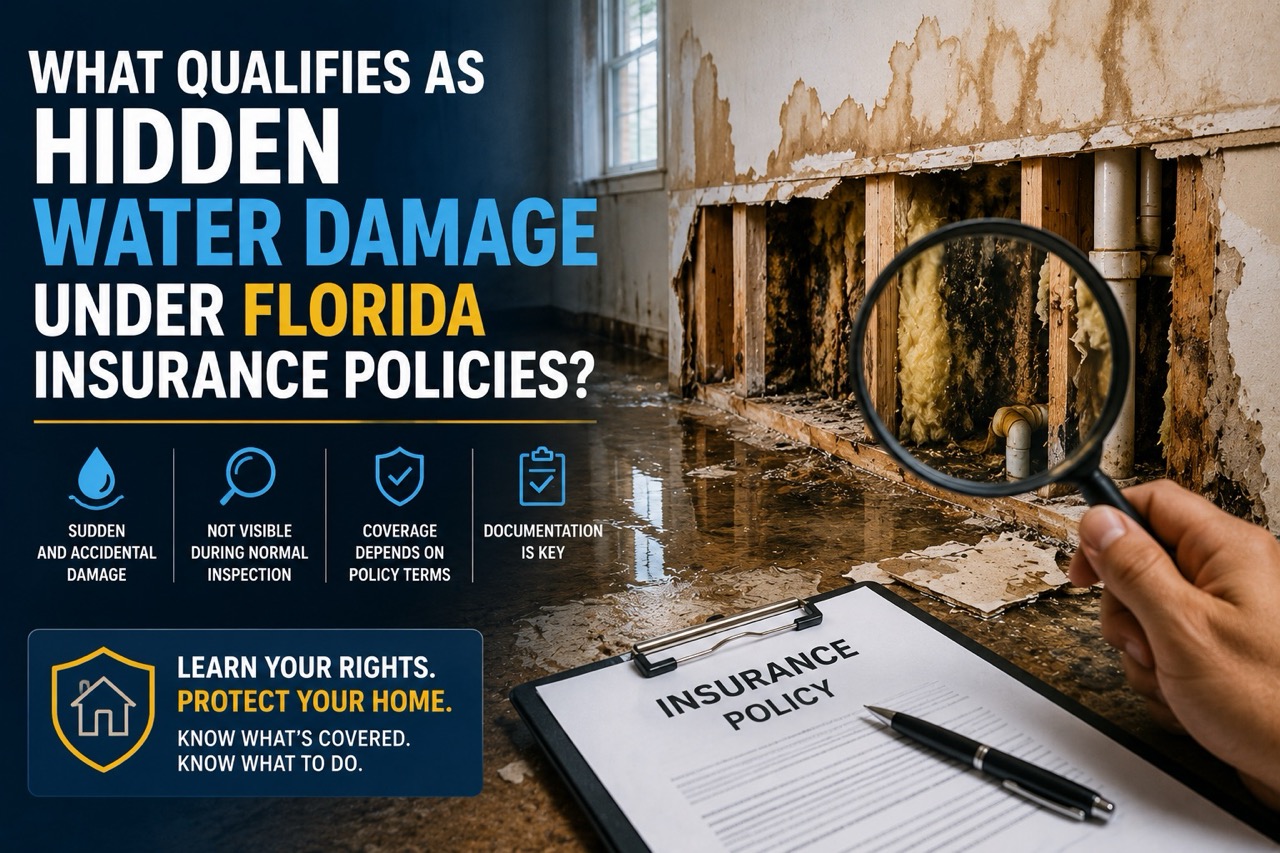 What Qualifies as Hidden Water Damage Under Florida Insurance Policies?